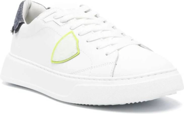 Philippe Model Witte Temple Lage Sneakers White Heren