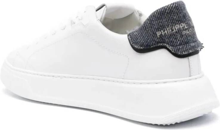 Philippe Model Witte Temple Lage Sneakers White Heren