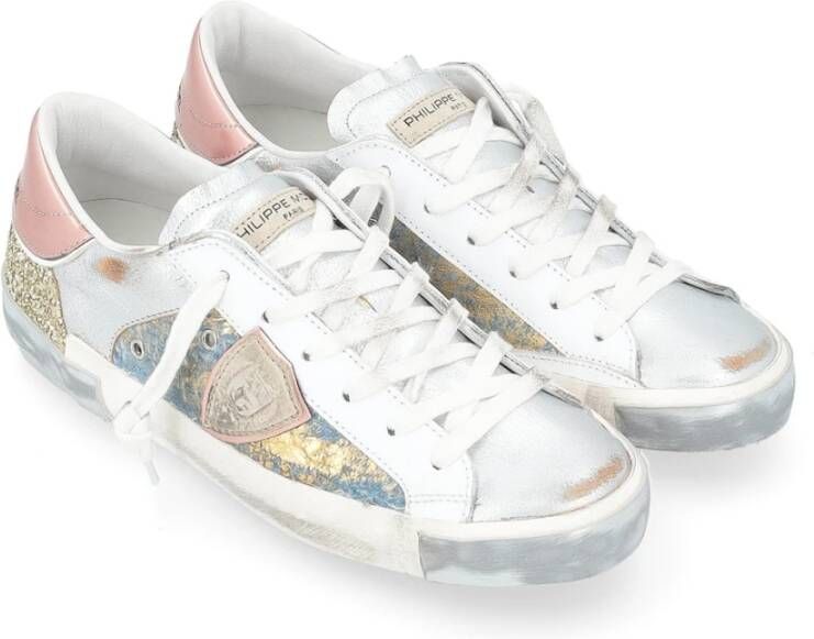 Philippe Model Zilverblauw en goud Sneakers Multicolor Dames