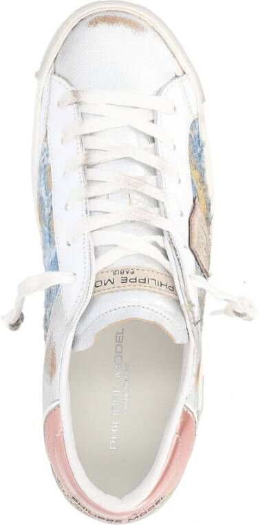 Philippe Model Zilverblauw en goud Sneakers Multicolor Dames