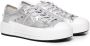 Philippe Model Zilveren Leren Sneakers met Metalen Detail Gray Dames - Thumbnail 2