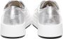 Philippe Model Zilveren Leren Sneakers met Metalen Detail Gray Dames - Thumbnail 3