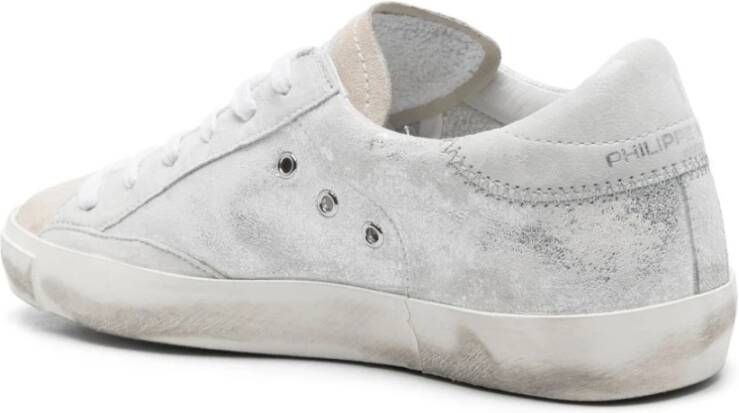 Philippe Model Zilveren Sneakers Damesschoenen White Dames