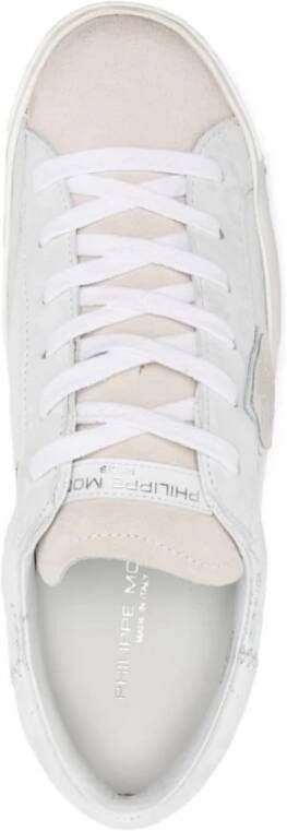 Philippe Model Zilveren Sneakers Damesschoenen White Dames