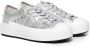 Philippe Model Zilveren Leren Sneakers met Metalen Detail Gray Dames - Thumbnail 7