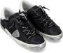 Philippe Model Zwarte gelamineerde leren sneakers Prsx Black Dames - Thumbnail 2