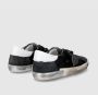 Philippe Model Zwarte lage sneakers met metalen details Black Heren - Thumbnail 3