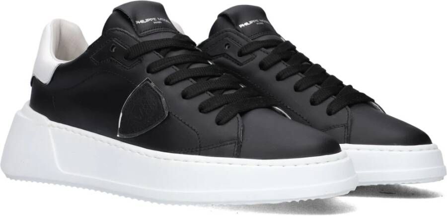 Philippe Model Zwarte Lage Sneakers New Temple Black Dames