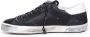 Philippe Model Zwarte Leren Lage Sneakers Black Heren - Thumbnail 4