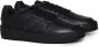 Philippe Model Zwarte Leren Sneakers met Rubberen Zool Black Heren - Thumbnail 2