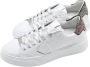 Philippe Model Zwarte Pailletten Lage Sneakers White Heren - Thumbnail 3