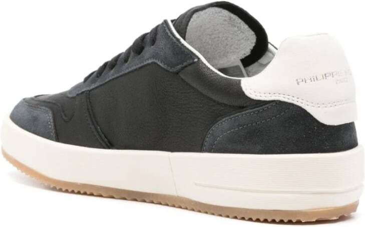 Philippe Model Zwarte Sneakers Klassieke Stijl Black Heren