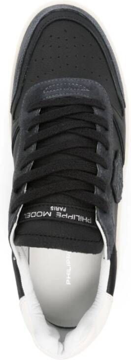 Philippe Model Zwarte Sneakers Klassieke Stijl Black Heren