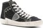 Philippe Model Zwarte sneakers met glitterdetails Black Dames - Thumbnail 2