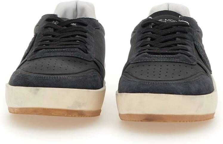 Philippe Model Zwarte Sneakers Parijse Stijl Black Heren