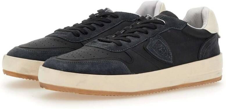 Philippe Model Zwarte Sneakers Parijse Stijl Black Heren