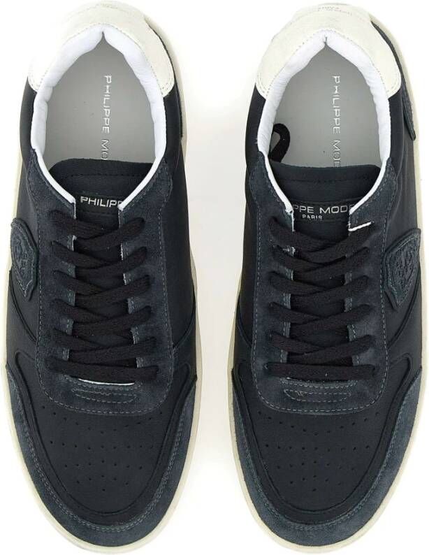 Philippe Model Zwarte Sneakers Parijse Stijl Black Heren