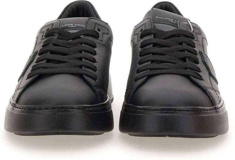 Philippe Model Zwarte Sneakers Parijse Stijl Black Heren