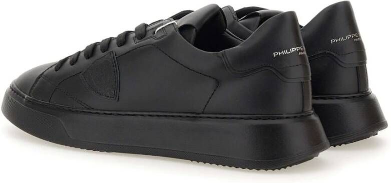 Philippe Model Zwarte Sneakers Parijse Stijl Black Heren