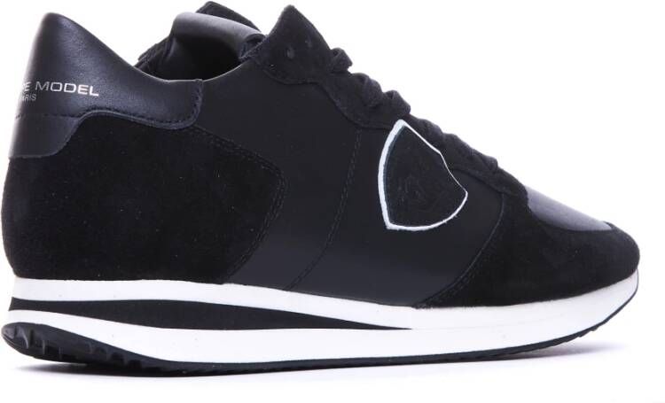 Philippe Model Zwarte Sneakers voor Mannen Black Heren