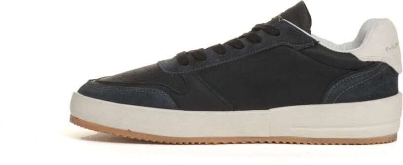 Philippe Model Zwarte Suède Sneakers Black Heren