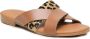 Pieces Leather Sandal Sandals Brown Dames - Thumbnail 2