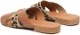 Pieces Leather Sandal Sandals Brown Dames - Thumbnail 3