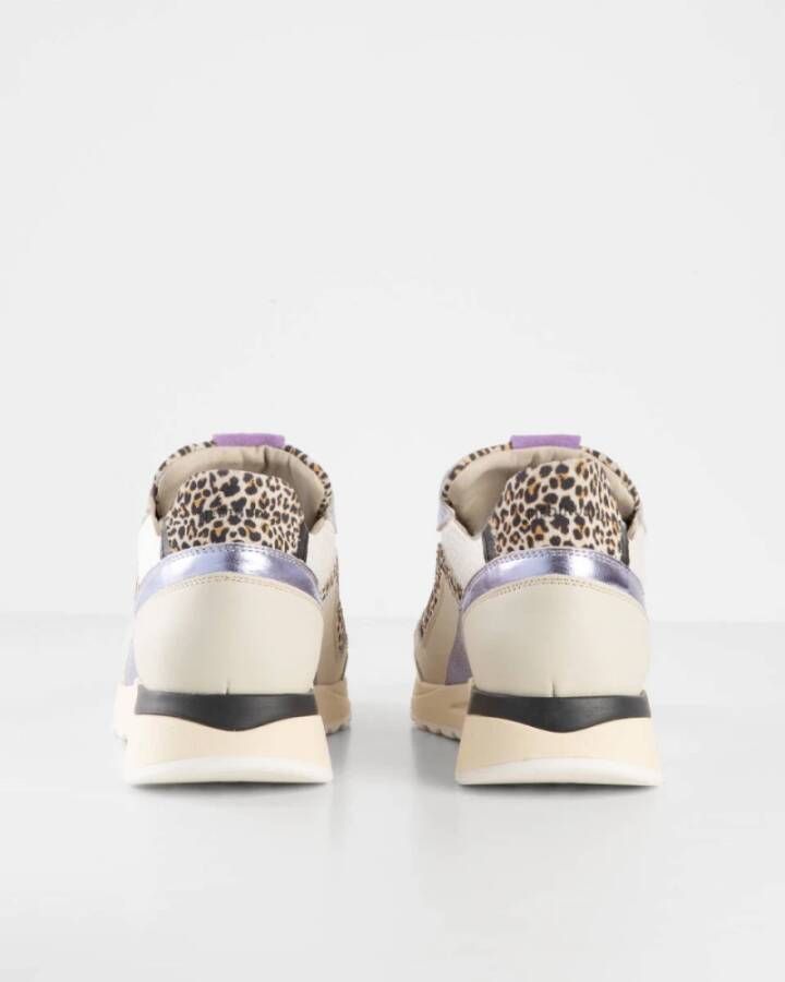 Piedi Nudi Stijlvolle Sneakers Beige Dames