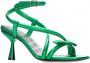 Pierre Hardy Groene Metalen Sandalen Green Dames - Thumbnail 2