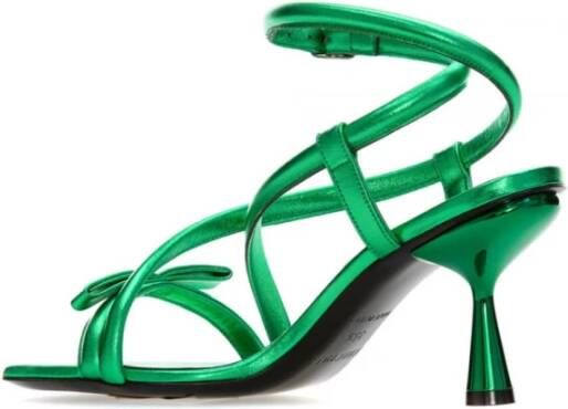 Pierre Hardy Groene Metalen Sandalen Green Dames