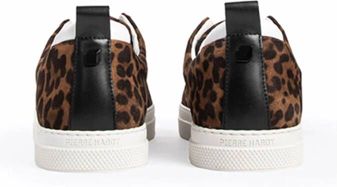 Pierre Hardy Leopard Black Sneakers Brown Dames