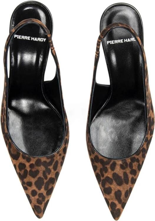 Pierre Hardy Leopard Slingback Pumps Brown Dames