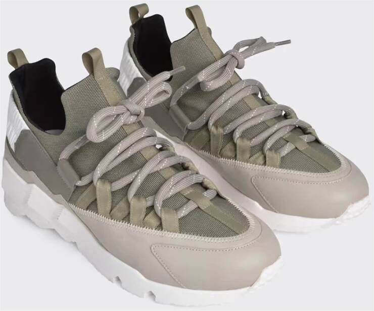 Pierre Hardy Trek Comet Sneakers in Khaki Grijs Wit Gray Heren