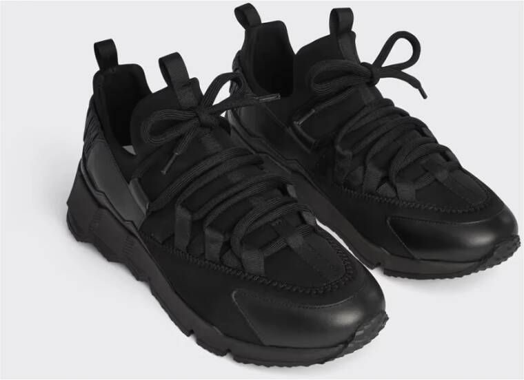 Pierre Hardy Zwarte Sneakers met Regular Fit Black Heren