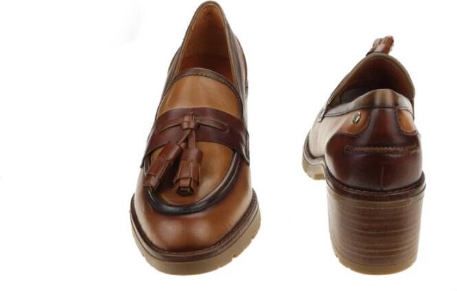 Pikolinos Authentieke dames loafers met hak Brown Dames