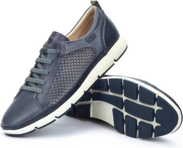 Pikolinos Blauwe herensneaker Fuencarral stijl Blue Heren