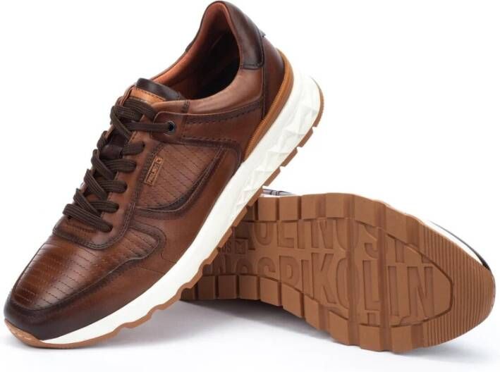 Pikolinos Bruine Heren Sneaker Collectie Brown Heren