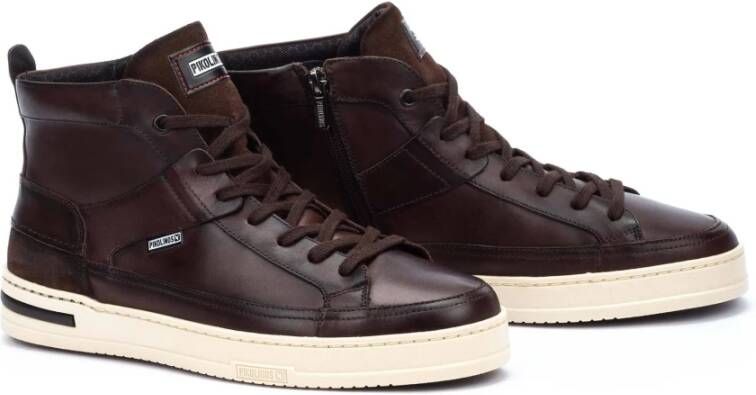 Pikolinos Bruine Heren Sneaker Xativa Stijl Brown Heren