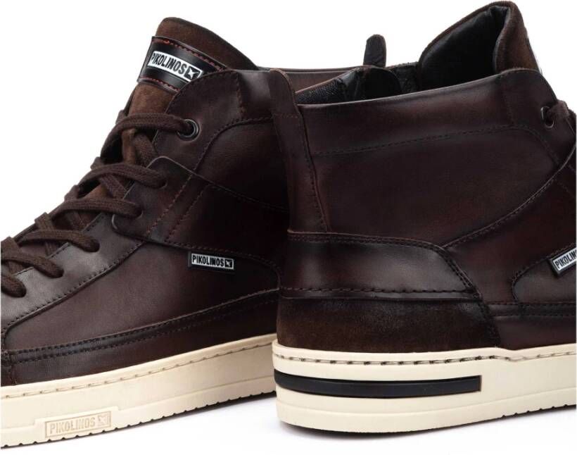 Pikolinos Bruine Heren Sneaker Xativa Stijl Brown Heren