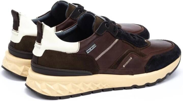 Pikolinos Bruine Leren Heren Sneaker Brown Heren