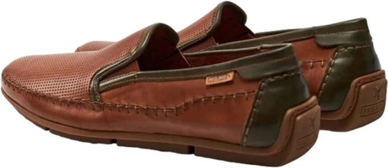 Pikolinos Casual Camel Leren Heren Loafers Brown Heren