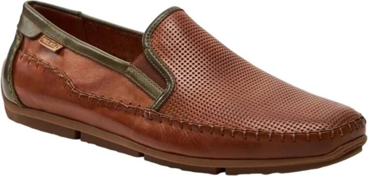 Pikolinos Casual Camel Leren Heren Loafers Brown Heren