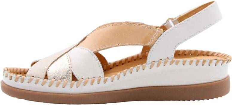 Pikolinos Elegante Platte Sandalen Beige Dames