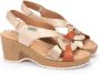 Pikolinos Comfortabele Arenales Sleehak Sandalen Beige Dames - Thumbnail 3