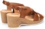 Pikolinos Comfortabele Arenales Sleehak Sandalen Brown Dames - Thumbnail 4