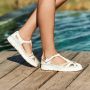 Pikolinos Comfortabele leren sandaal off white Beige Dames - Thumbnail 6