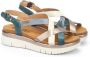 Pikolinos Comfortabele 'Palma' Sandalen Blue Dames - Thumbnail 6