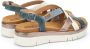 Pikolinos Comfortabele 'Palma' Sandalen Blue Dames - Thumbnail 7