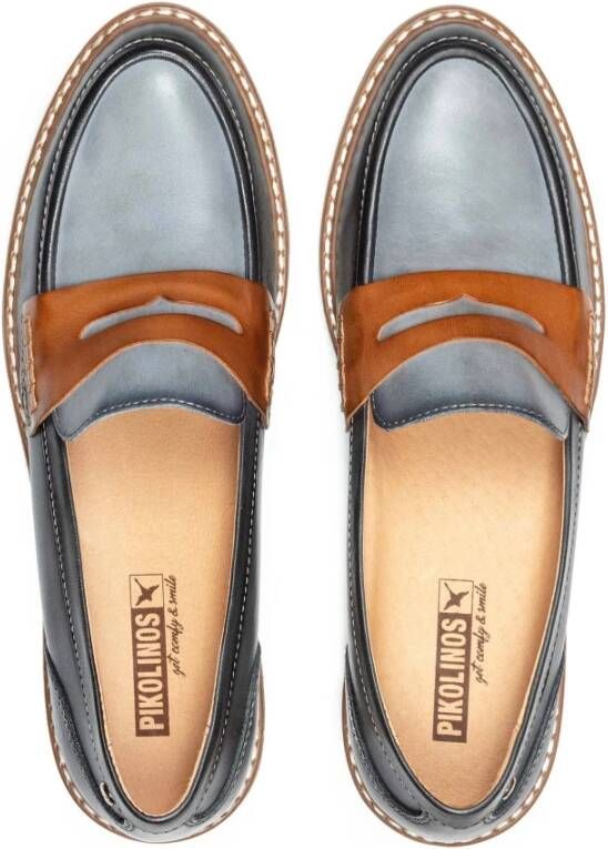 Pikolinos Dames loafer collectie van hoogwaardig leer Blue Dames