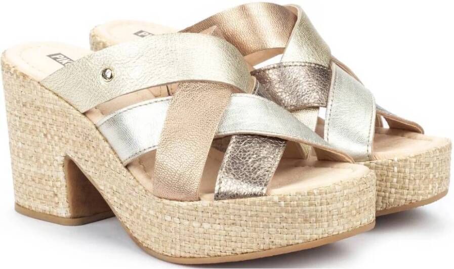 Pikolinos Flat Sandals Beige Dames